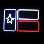 Texas Flag Neon Light Sign Sculpture